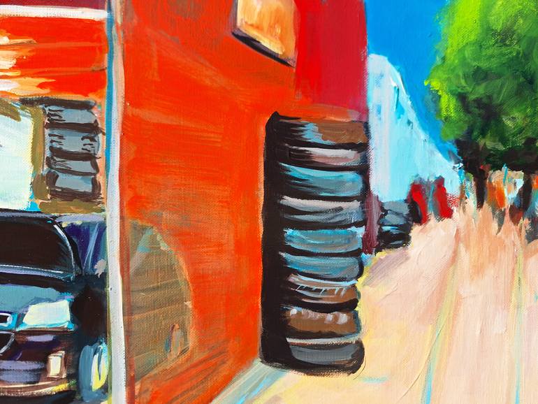 Original Expressionism Car Painting by Valérie Le Meur