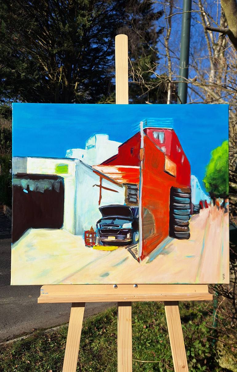 Original Expressionism Car Painting by Valérie Le Meur