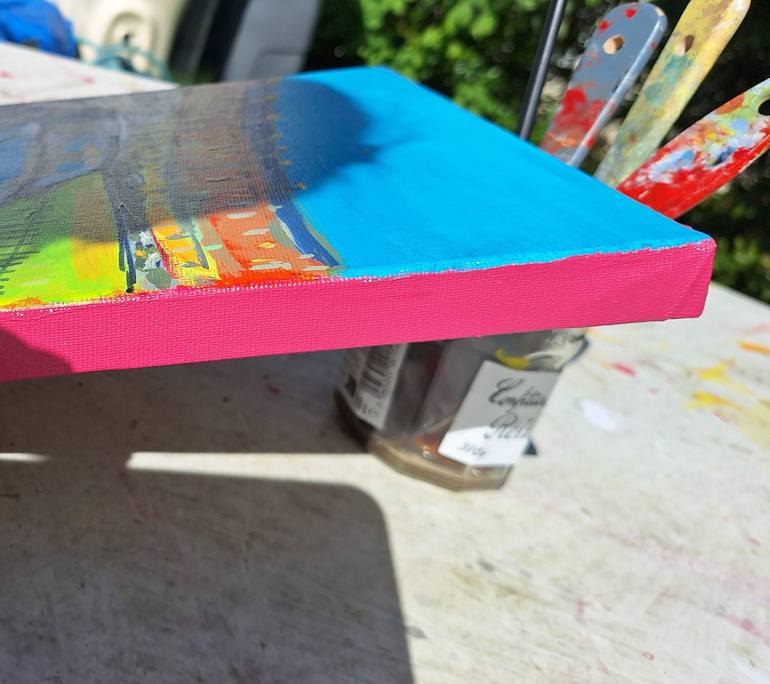 Original Documentary Car Painting by Valérie Le Meur