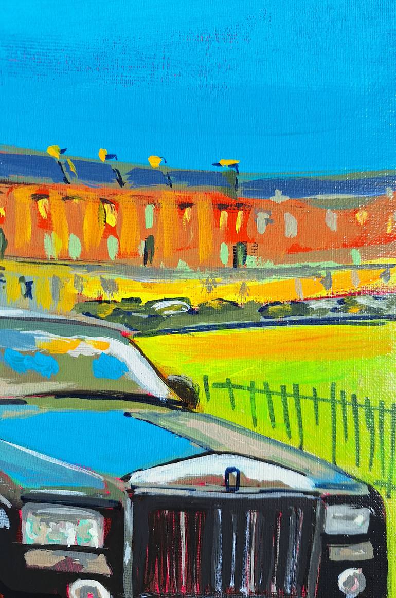Original Documentary Car Painting by Valérie Le Meur