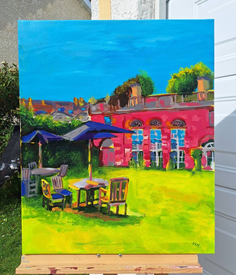 Original Figurative Garden Painting by Valérie Le Meur