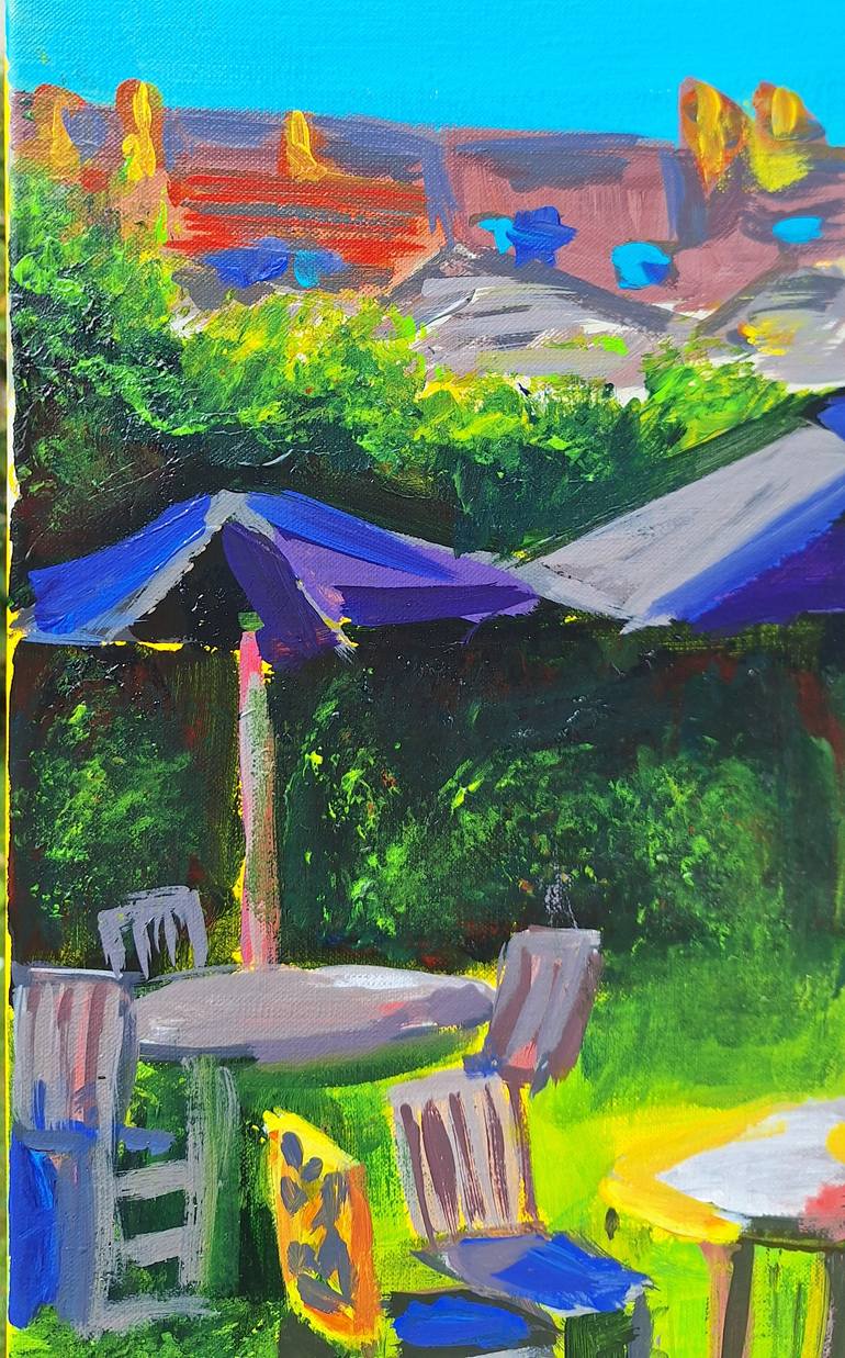 Original Figurative Garden Painting by Valérie Le Meur