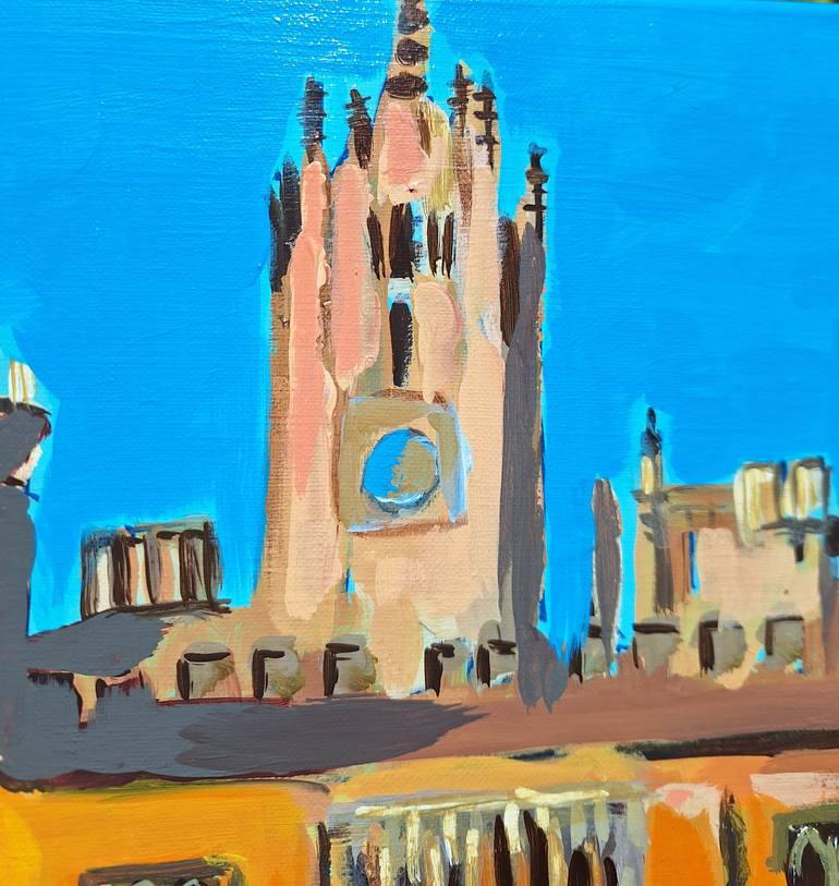 Original Contemporary Architecture Painting by Valérie Le Meur