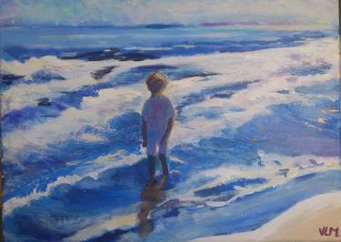 Print of Beach Paintings by Valérie LE MEUR