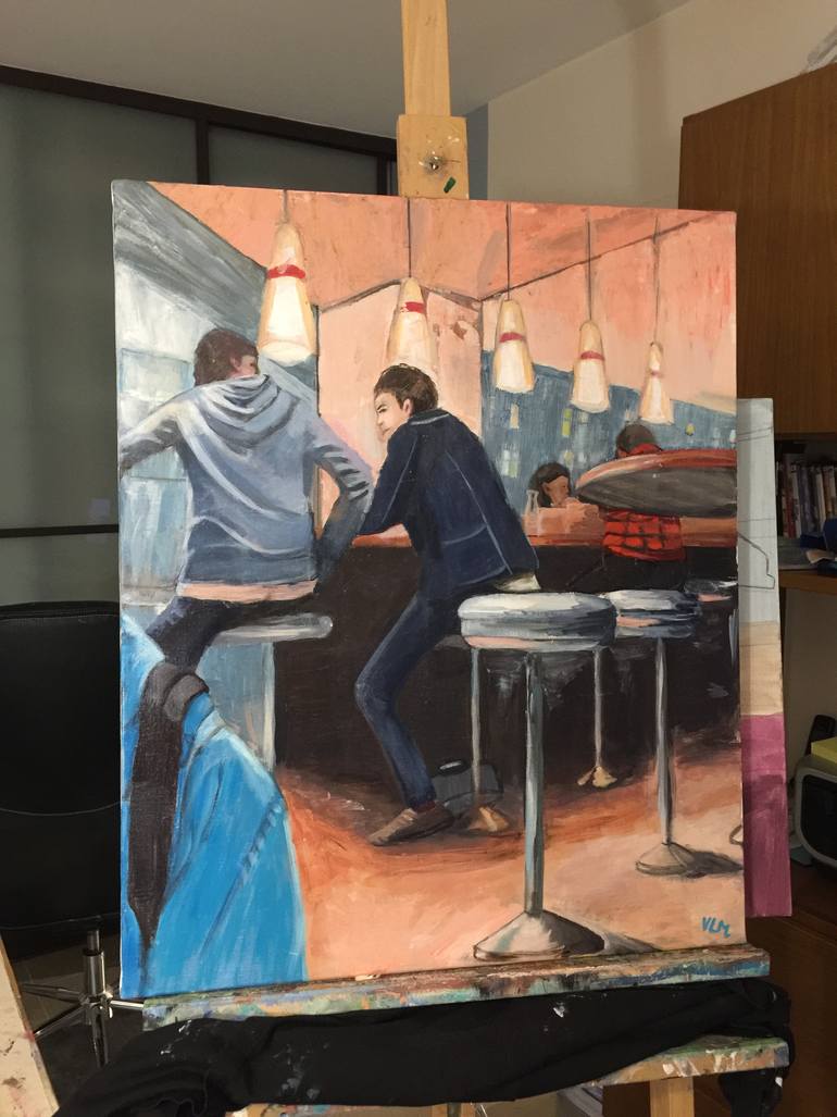 Original Documentary Food & Drink Painting by Valérie Le Meur