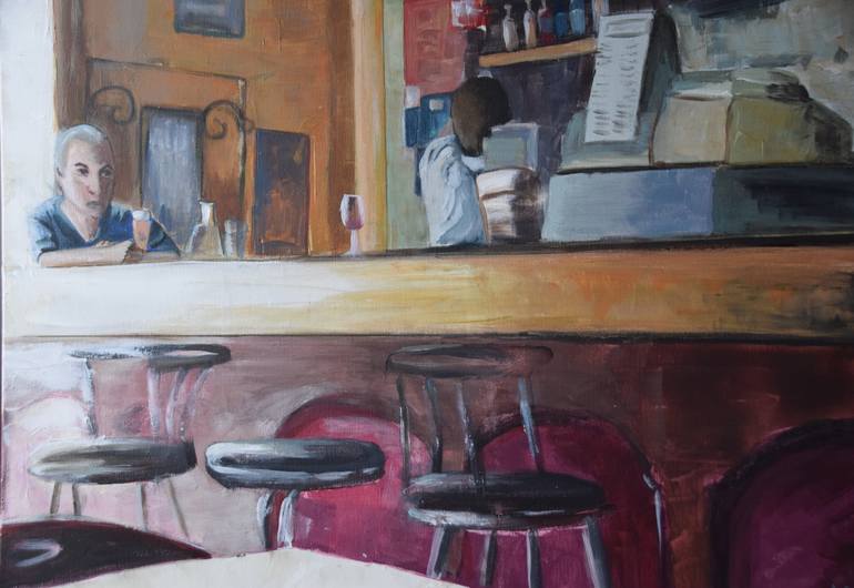 Original Documentary Interiors Painting by Valérie LE MEUR