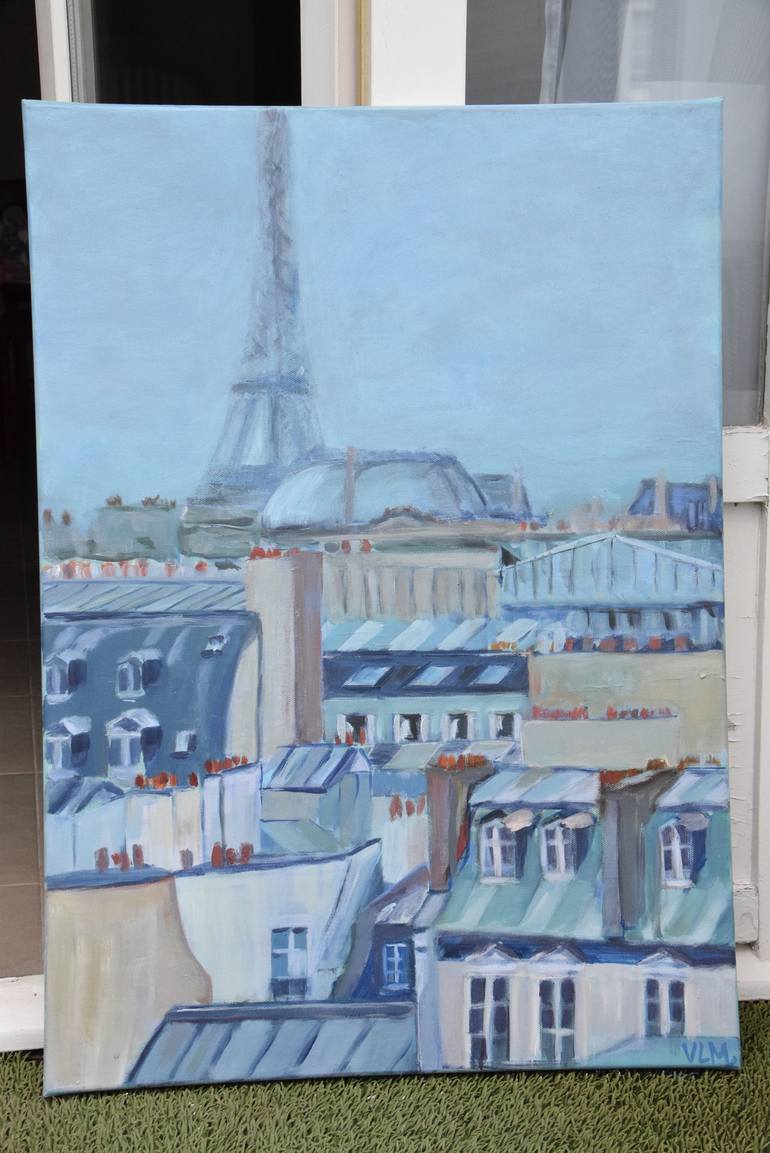 Original Fine Art Architecture Painting by Valérie LE MEUR