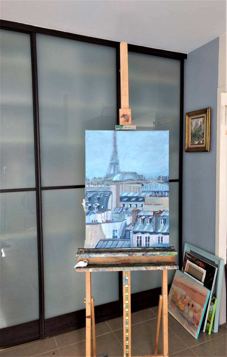 Original Fine Art Architecture Painting by Valérie LE MEUR