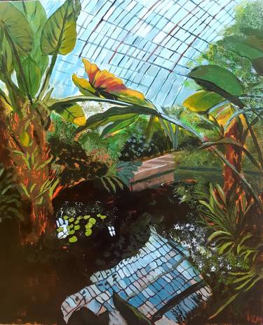 Print of Art Deco Botanic Paintings by Valérie LE MEUR