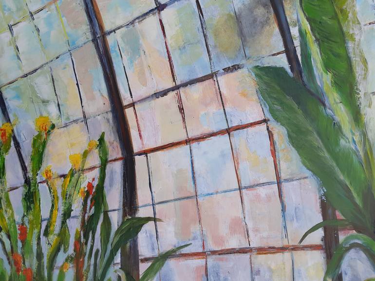 Original Art Deco Botanic Painting by Valérie Le Meur