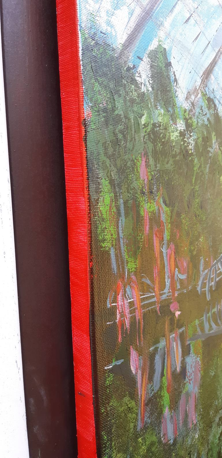 Original Art Deco Botanic Painting by Valérie Le Meur