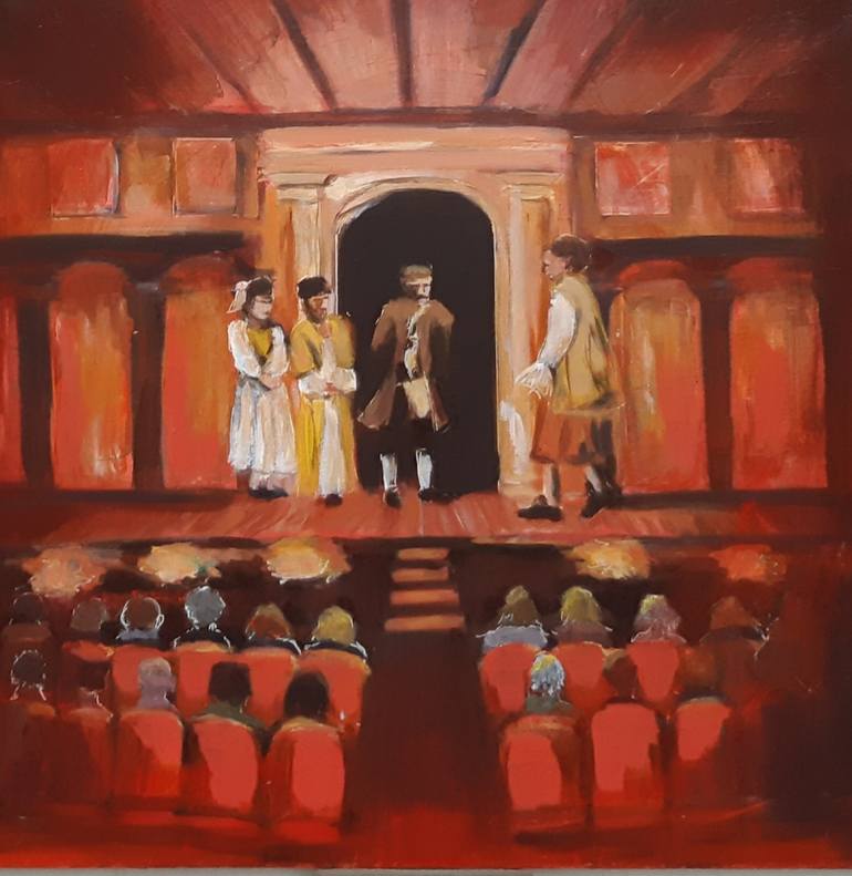 Original Documentary Culture Painting by Valérie LE MEUR