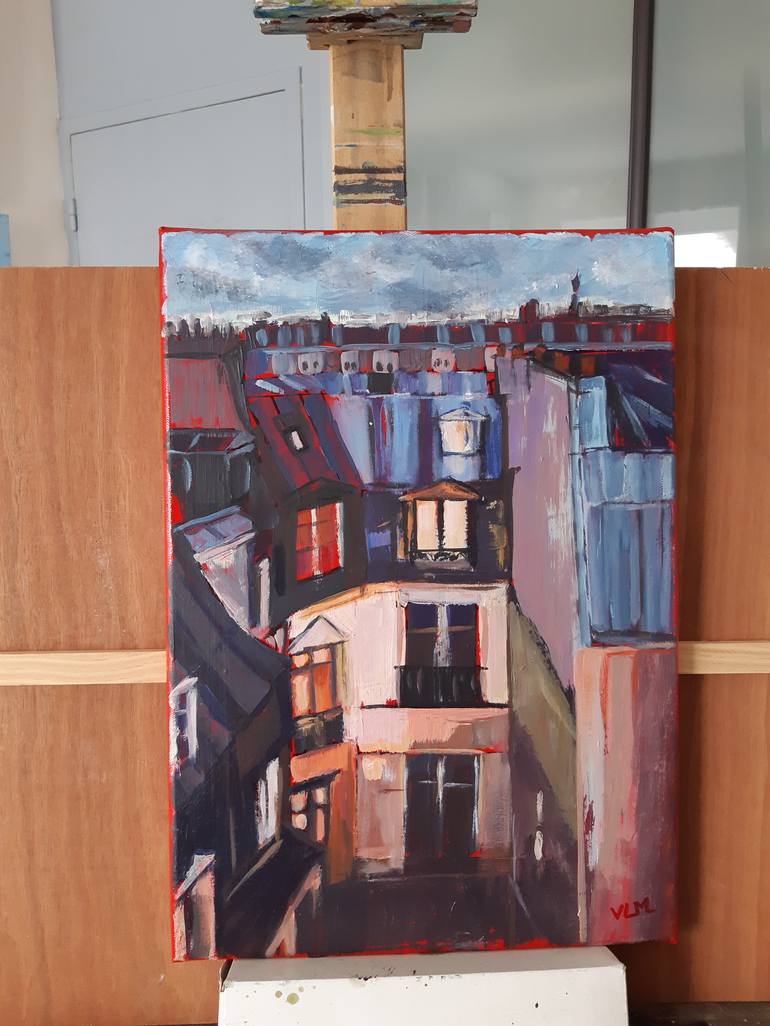 Original Architecture Painting by Valérie LE MEUR