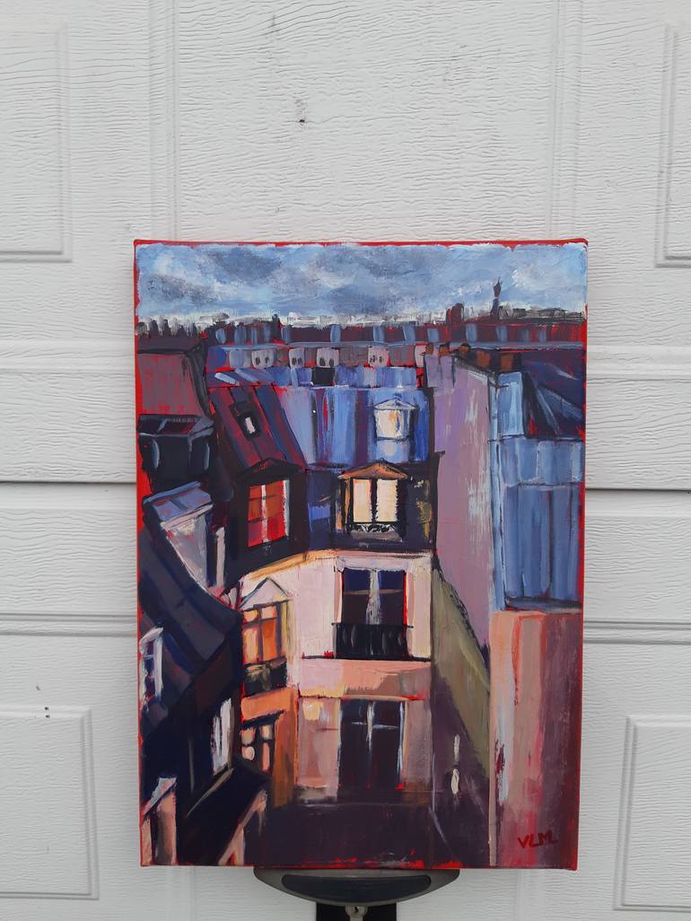 Original Architecture Painting by Valérie LE MEUR