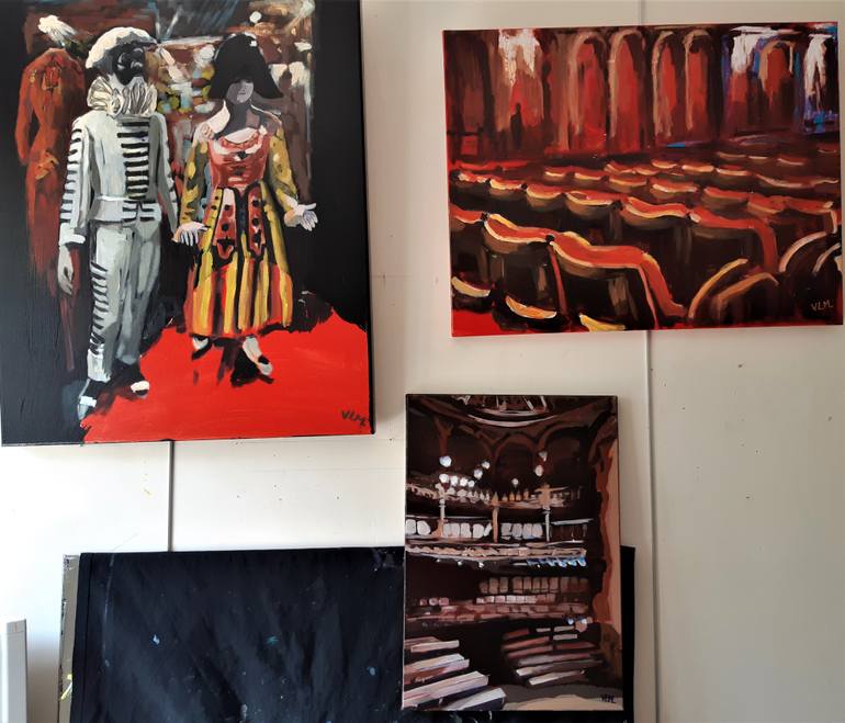 Original Art Deco Pop Culture/Celebrity Painting by Valérie Le Meur