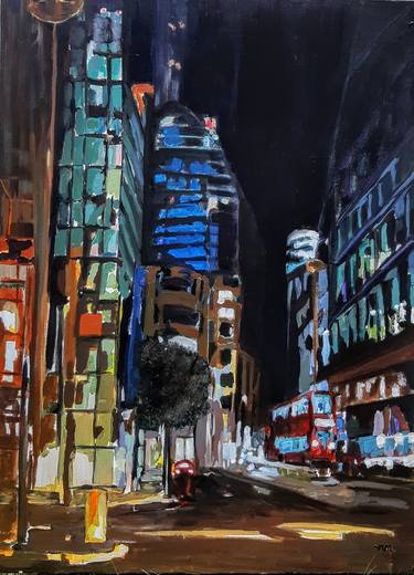 Print of Documentary Cities Paintings by Valérie LE MEUR