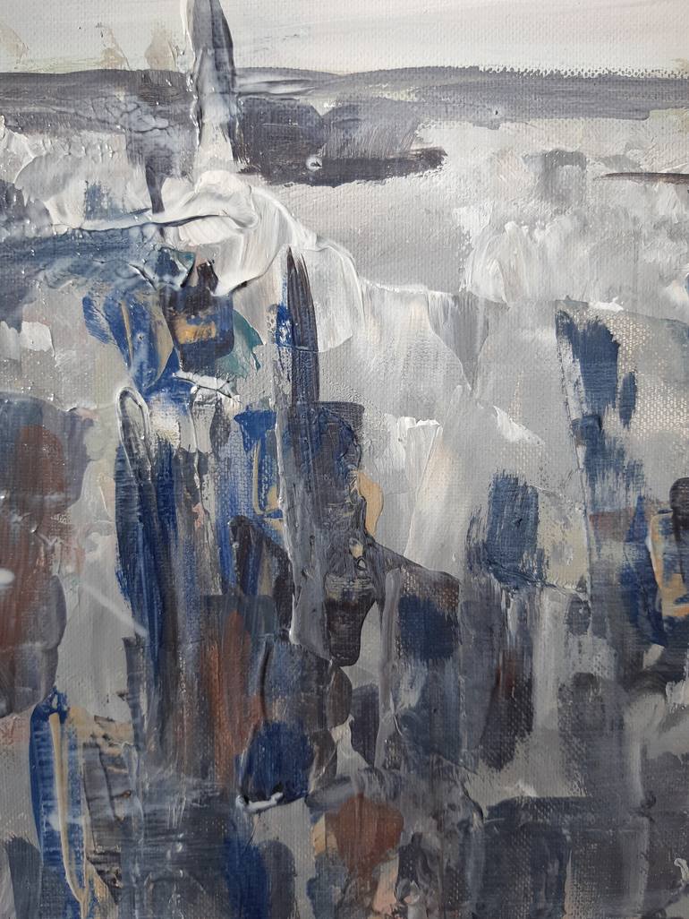 Original Expressionism Cities Painting by Valérie LE MEUR