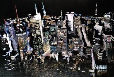 Print of Abstract Expressionism Cities Paintings by Valérie LE MEUR