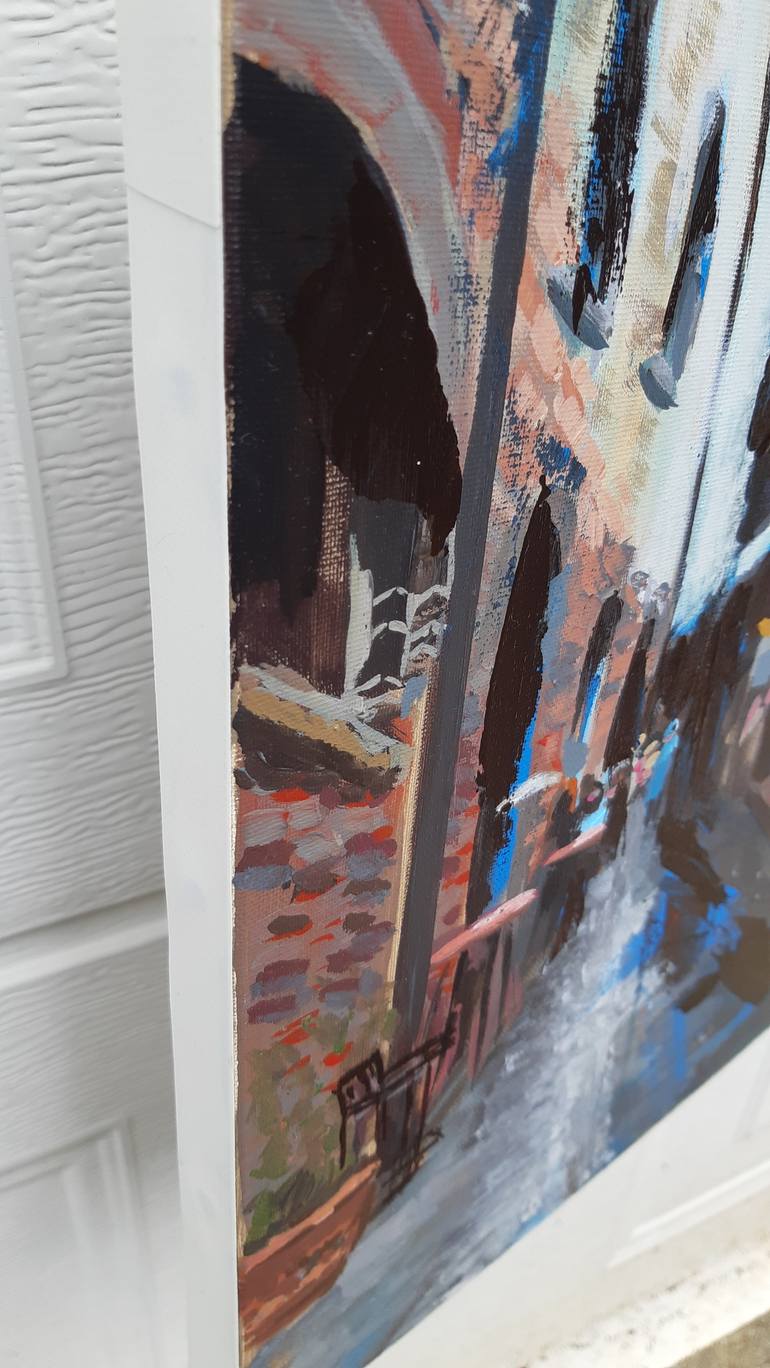 Original Art Deco Cities Painting by Valérie Le Meur