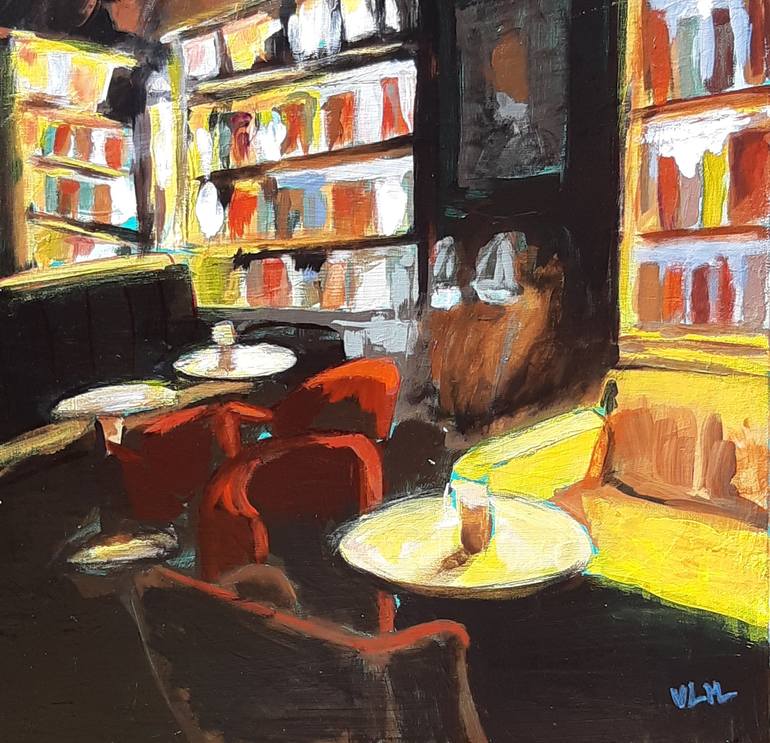 Original Documentary Interiors Painting by Valérie LE MEUR