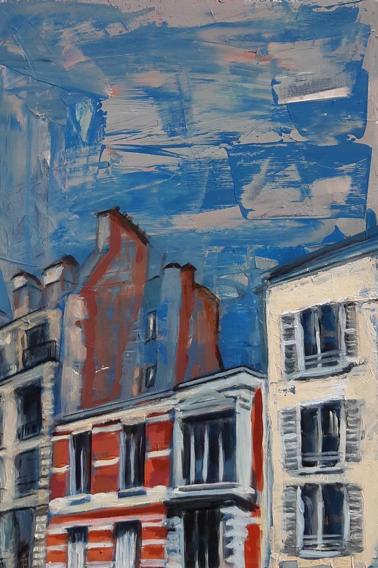 Original Documentary Architecture Painting by Valérie LE MEUR