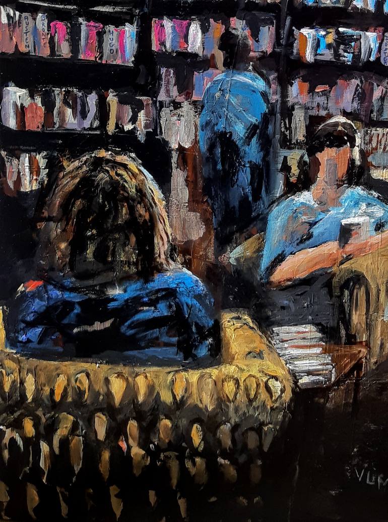 Original Documentary Culture Painting by Valérie Le Meur