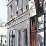 detail of the old Parisian houses