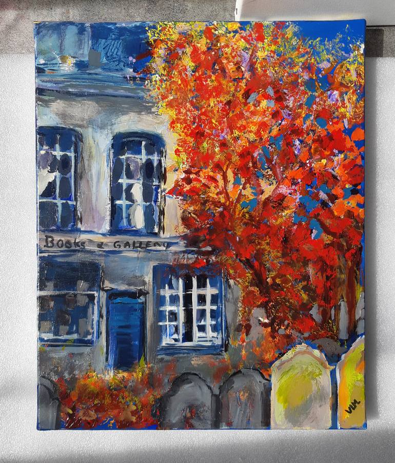 Original Documentary Cities Painting by Valérie Le Meur