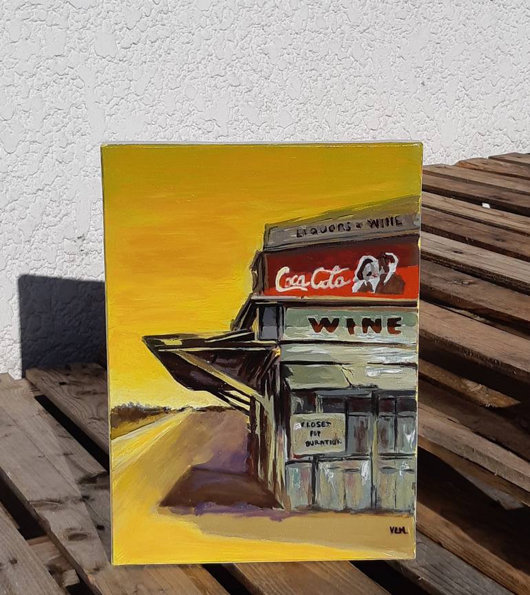 Original Documentary Business Painting by Valérie LE MEUR