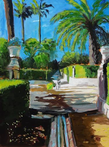 Original Realism Garden Paintings For Sale