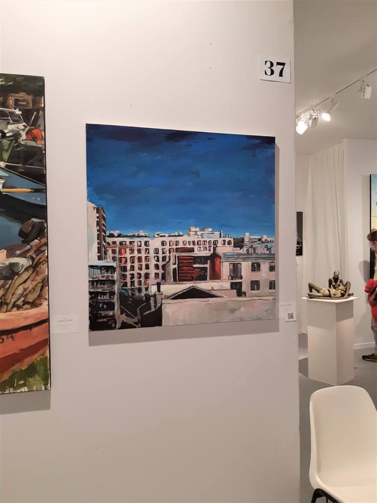 Original Documentary Cities Painting by Valérie Le Meur