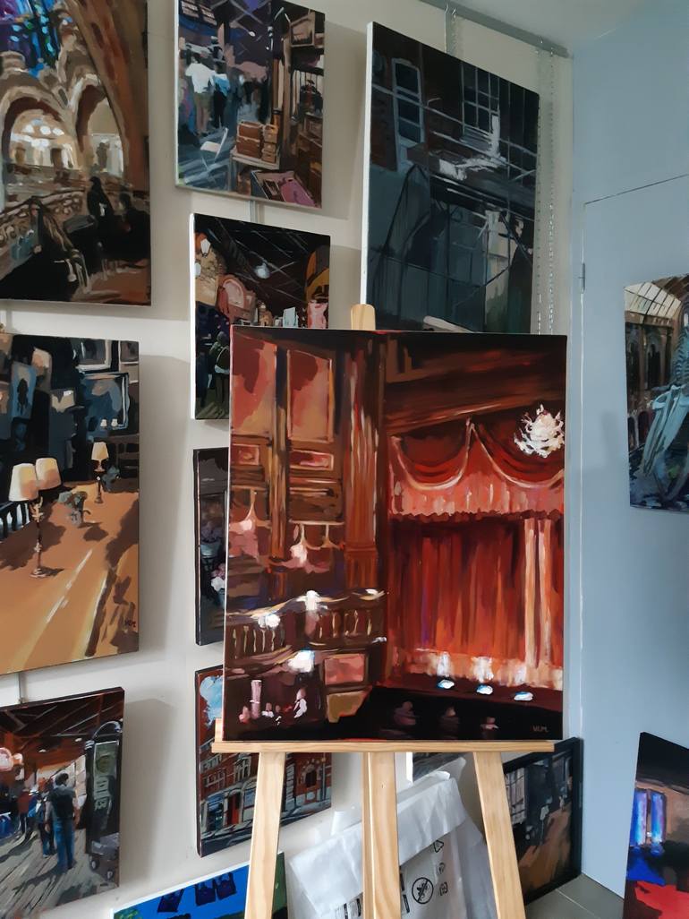 Original Documentary Pop Culture/Celebrity Painting by Valérie Le Meur