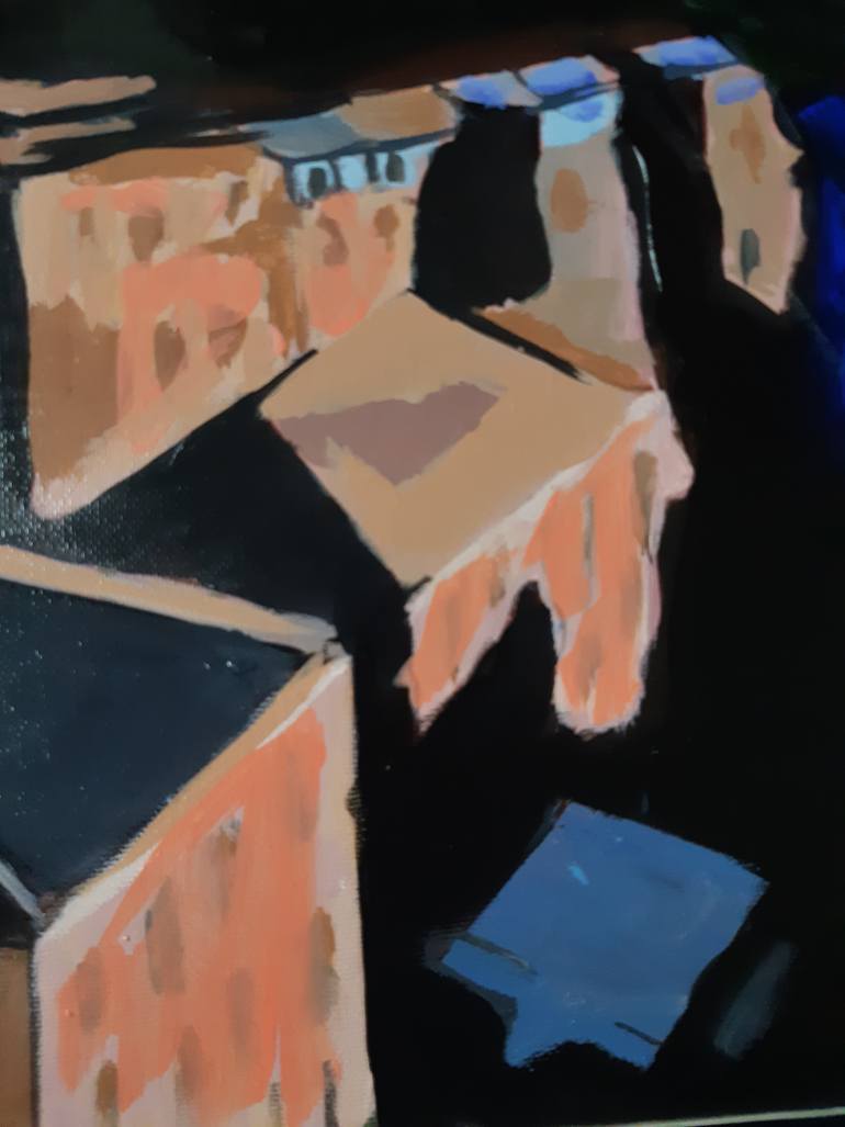 Original Expressionism Architecture Painting by Valérie Le Meur