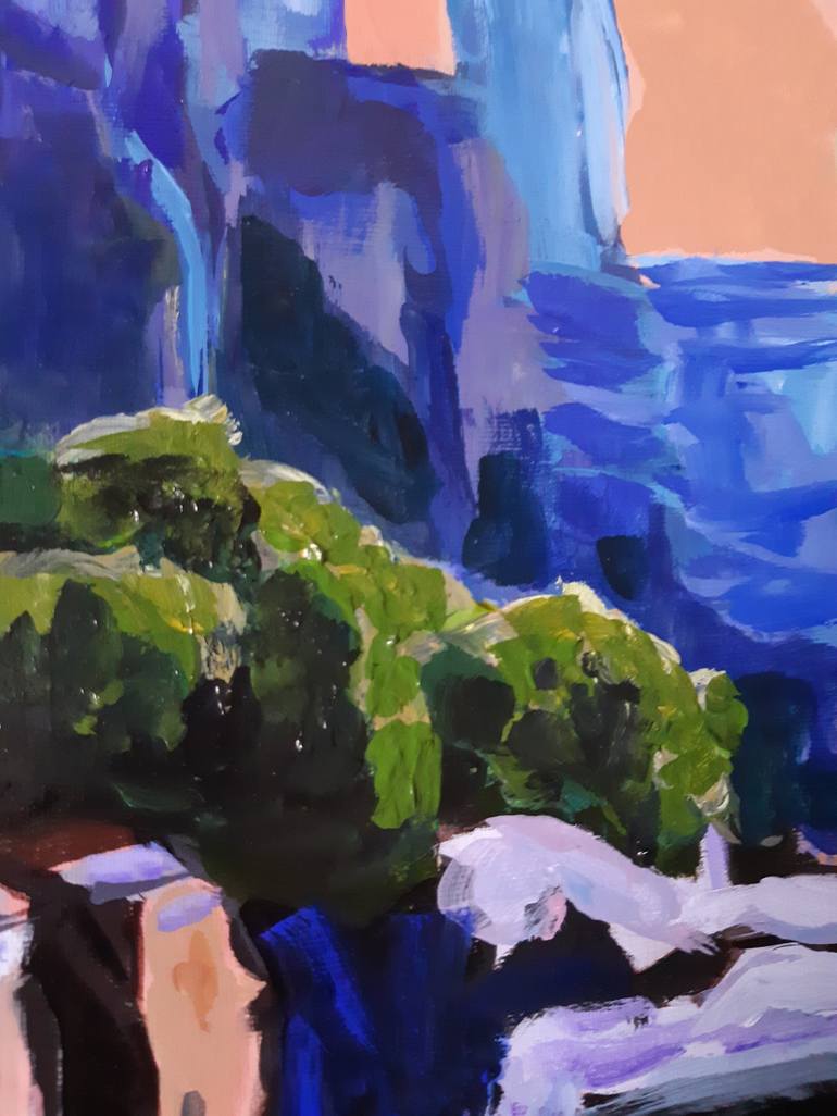 Original Expressionism Architecture Painting by Valérie Le Meur