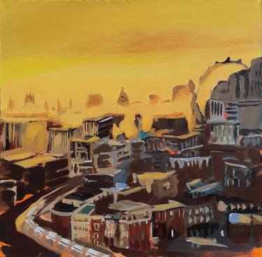 Print of Expressionism Cities Paintings by Valérie LE MEUR