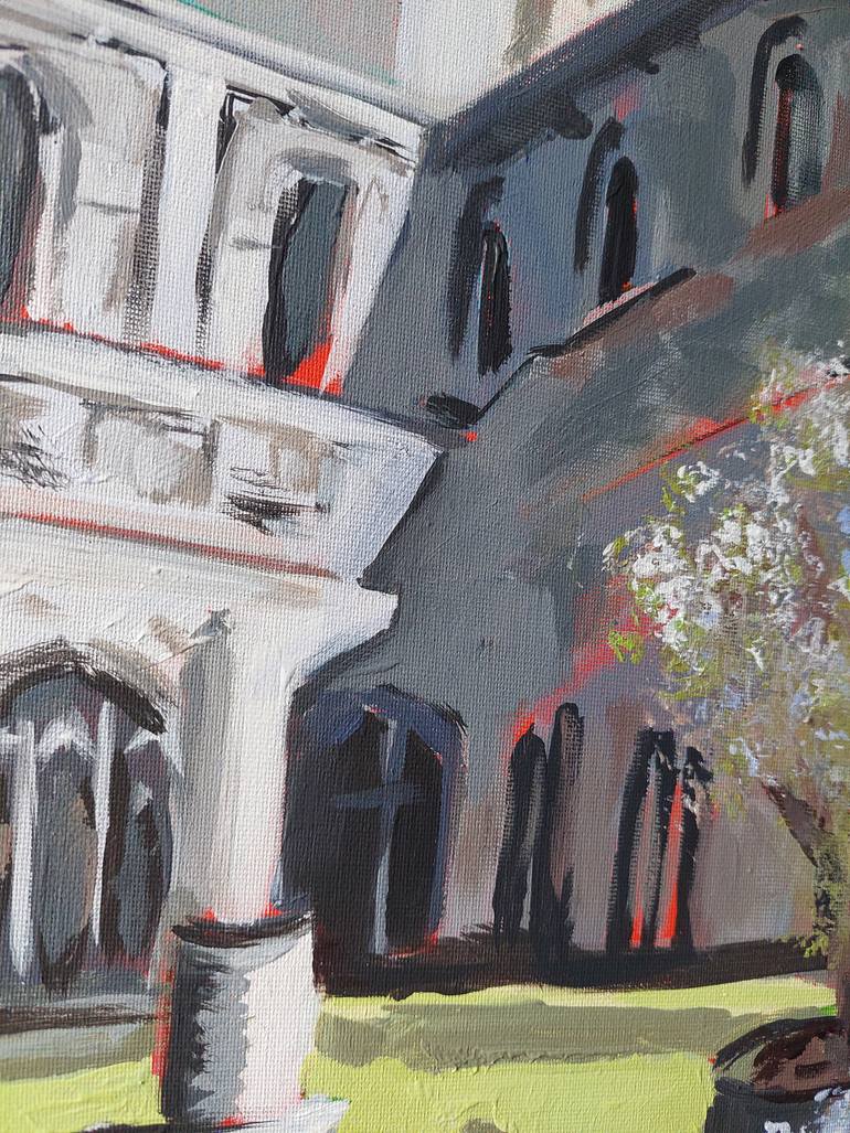 Original Art Deco Architecture Painting by Valérie Le Meur