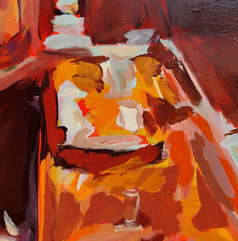 Original Art Deco Food & Drink Painting by Valérie Le Meur
