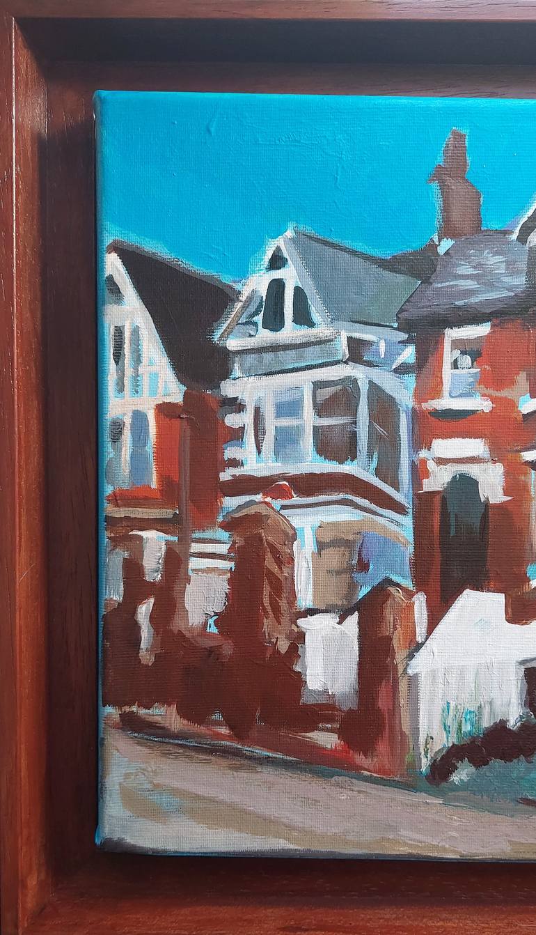 Original Art Deco Architecture Painting by Valérie Le Meur
