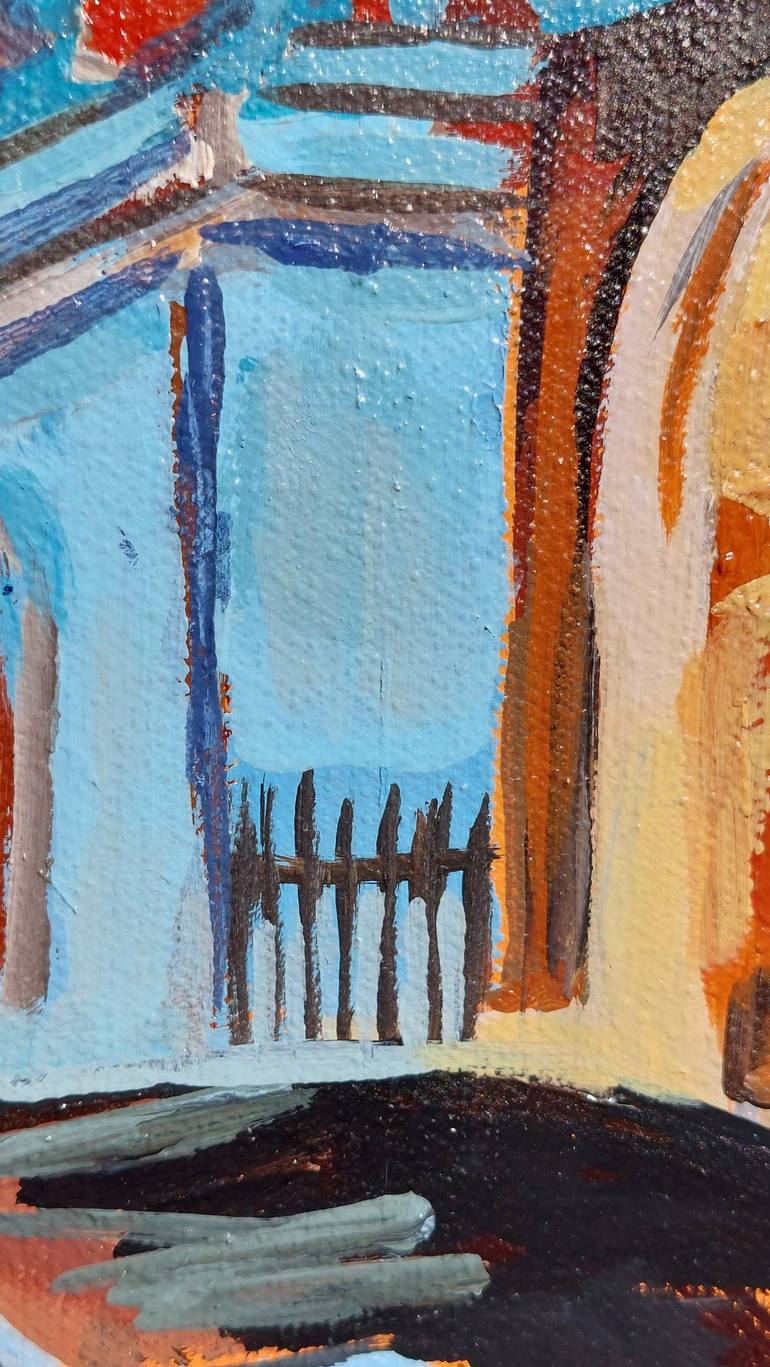 Original Figurative Architecture Painting by Valérie LE MEUR