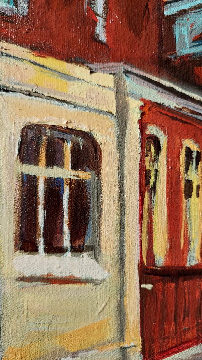 Original Art Deco Cities Painting by Valérie Le Meur