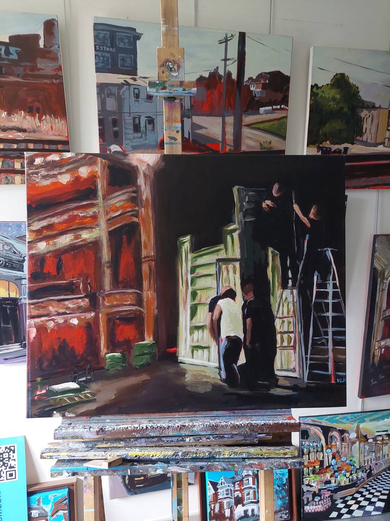 Original Documentary Performing Arts Painting by Valérie Le Meur