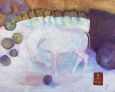 Original Fauvism Horse Painting by Regina Doi