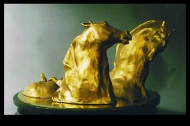 Original Abstract Expressionism Animal Sculpture by Olga Regina Doi-Kollegger
