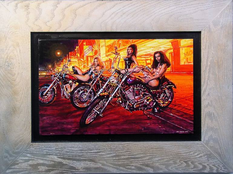 Original Motorcycle Painting by Jeff Cornish