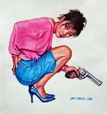 Original Pop Art Women Paintings by Jeff Cornish