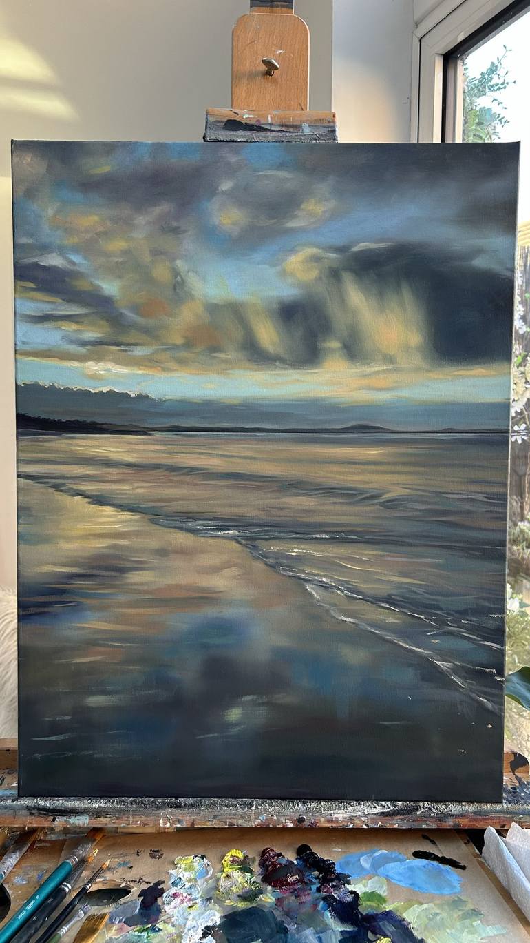 Original Beach Painting by Jane Rafter