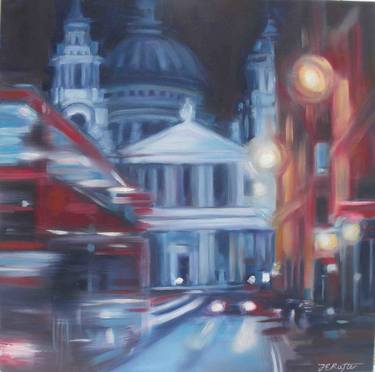 Original Expressionism Cities Paintings by Jane Rafter