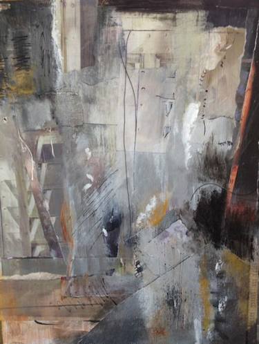 Original Abstract Architecture Collage by january garabedian