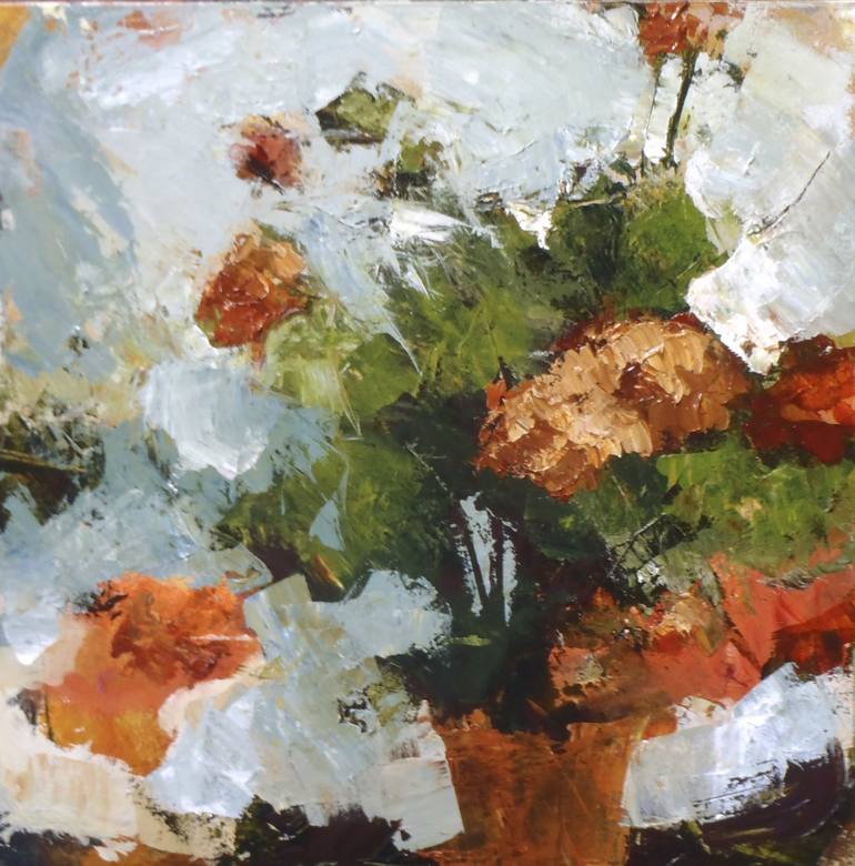 Geraniums, 2013 Painting by Lisa Neher | Saatchi Art