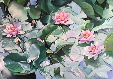Print of Fine Art Floral Paintings by Tatyana Binovska